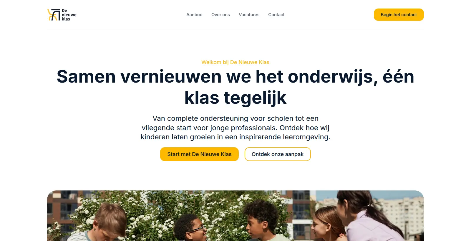 De Nieuwe Klas Website